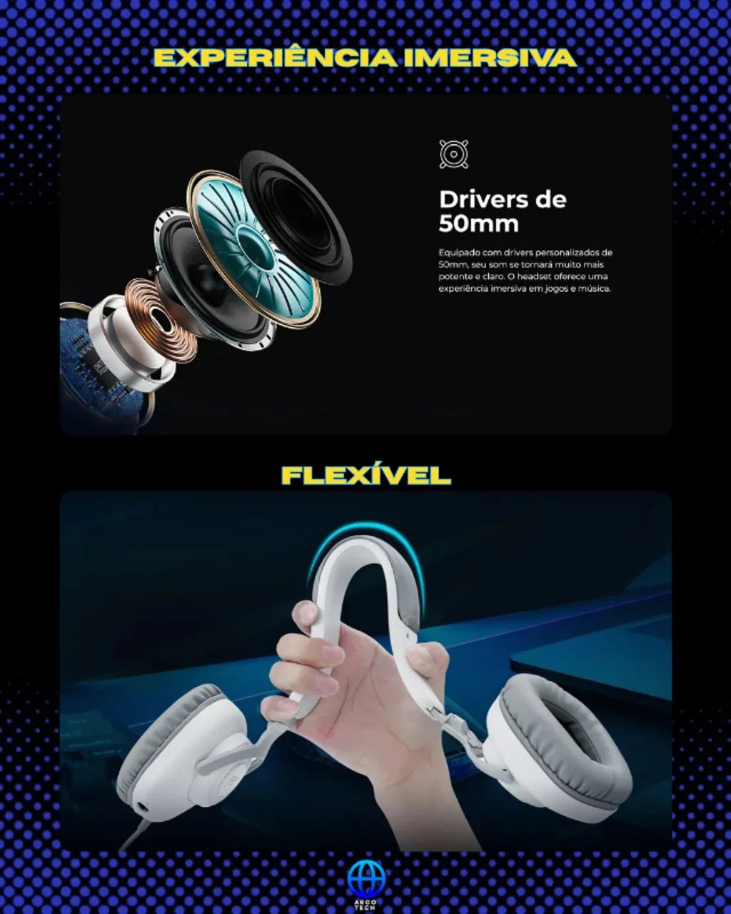 Fone Headset Gamer HAVIT [Lacrado] / Som muito bom  / Microfone removivel - Foto 5