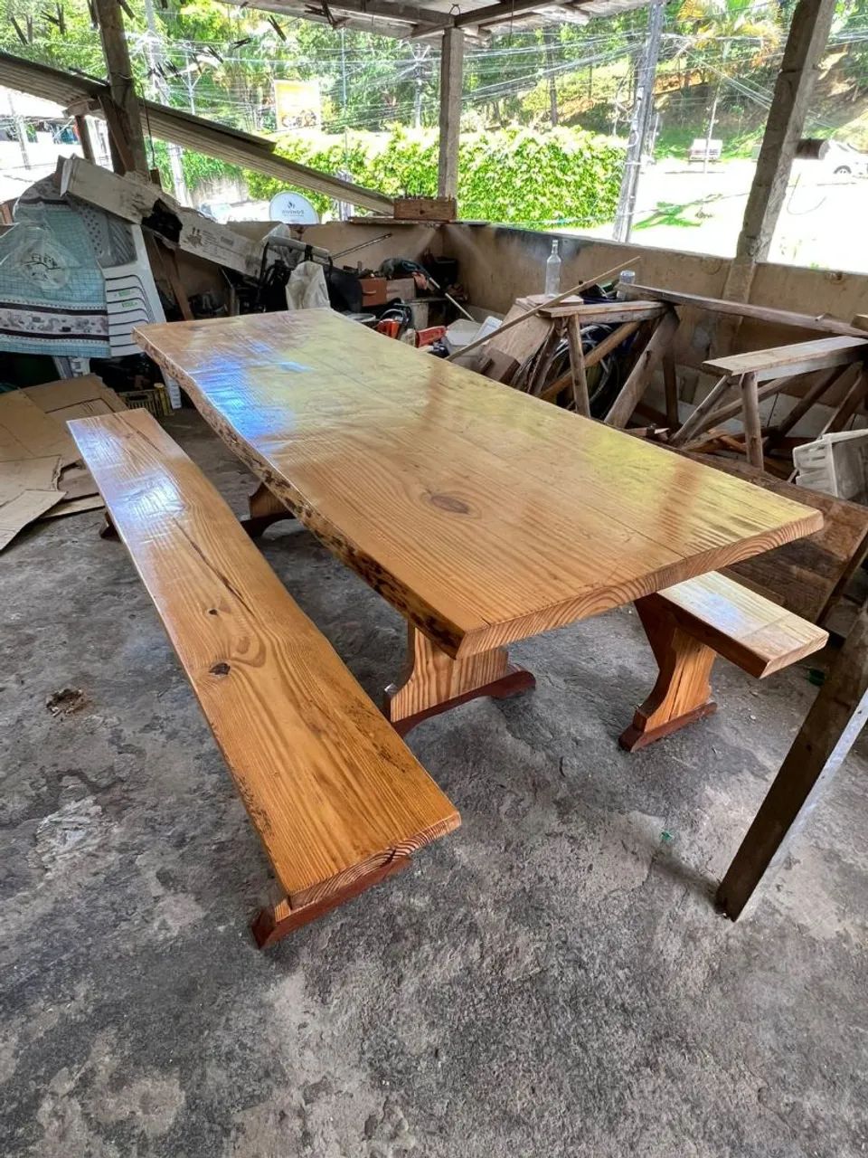 MESA DE MADEIRA LUXO - Foto 2