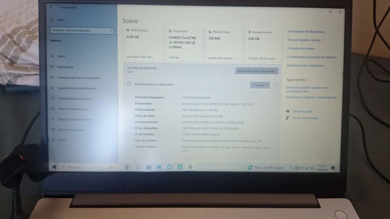 Notebook lenovo core I3 - Foto 2