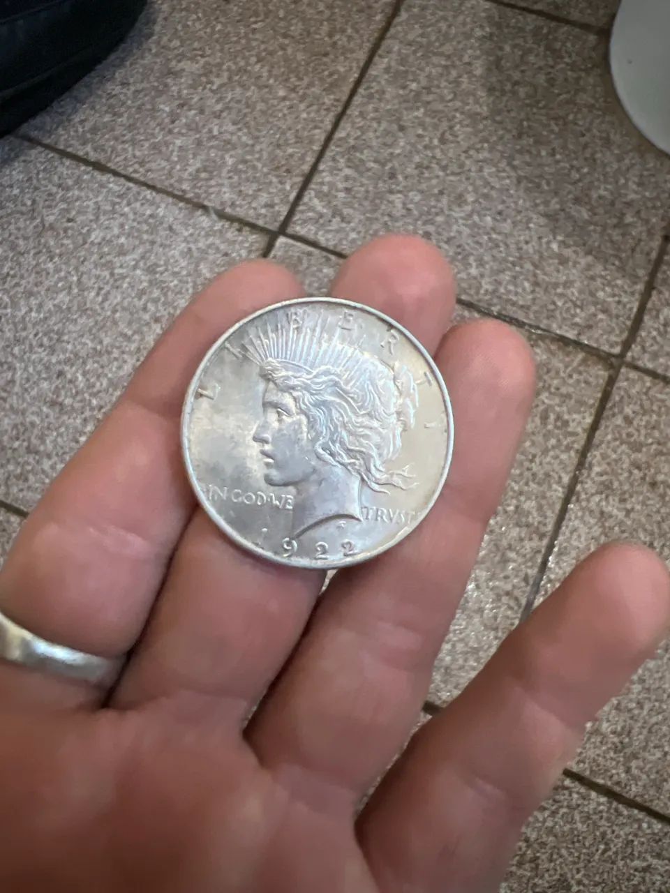 Moeda antiga one dollar 1922 