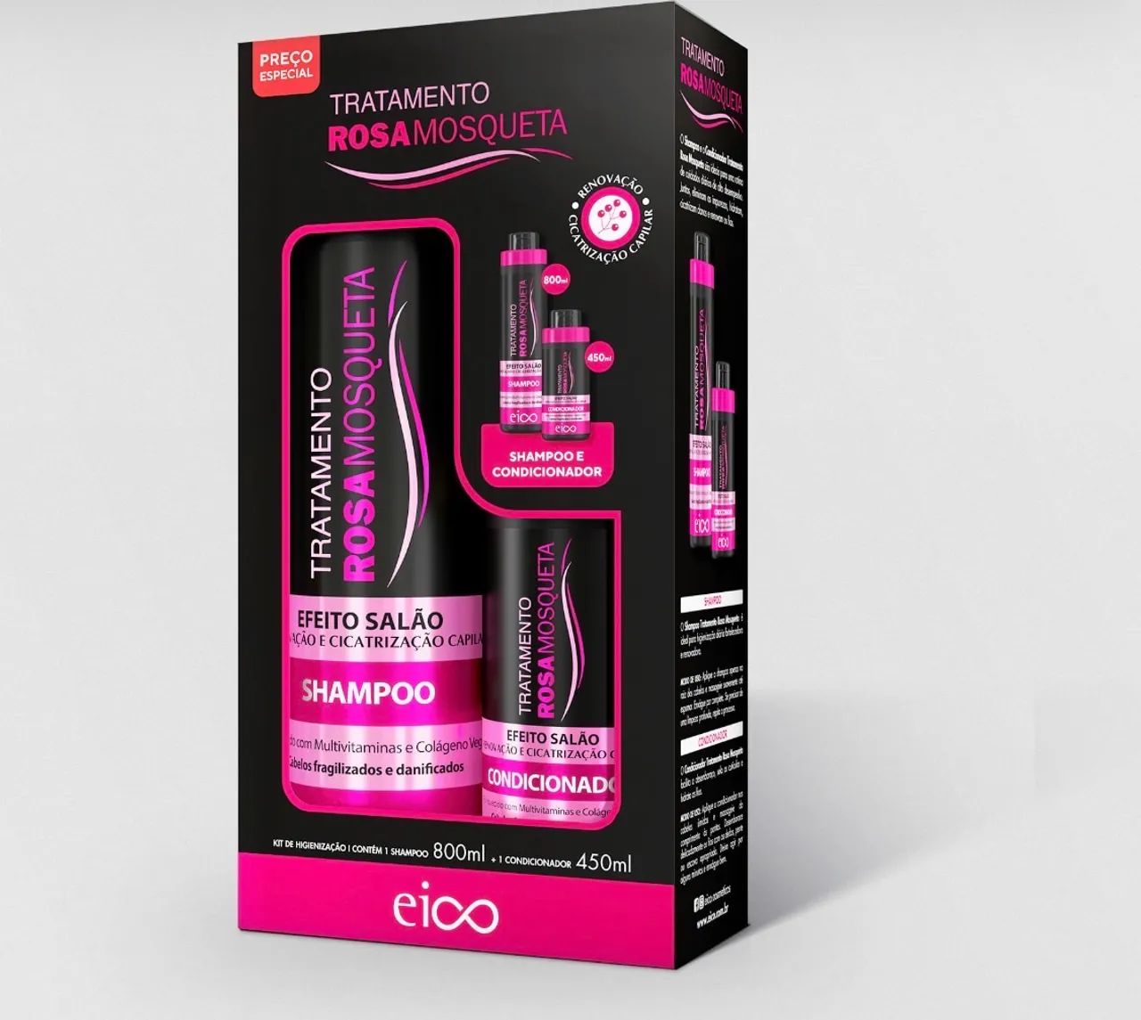 Kit shampoo e condicionador + máscara de brinde  - Foto 4