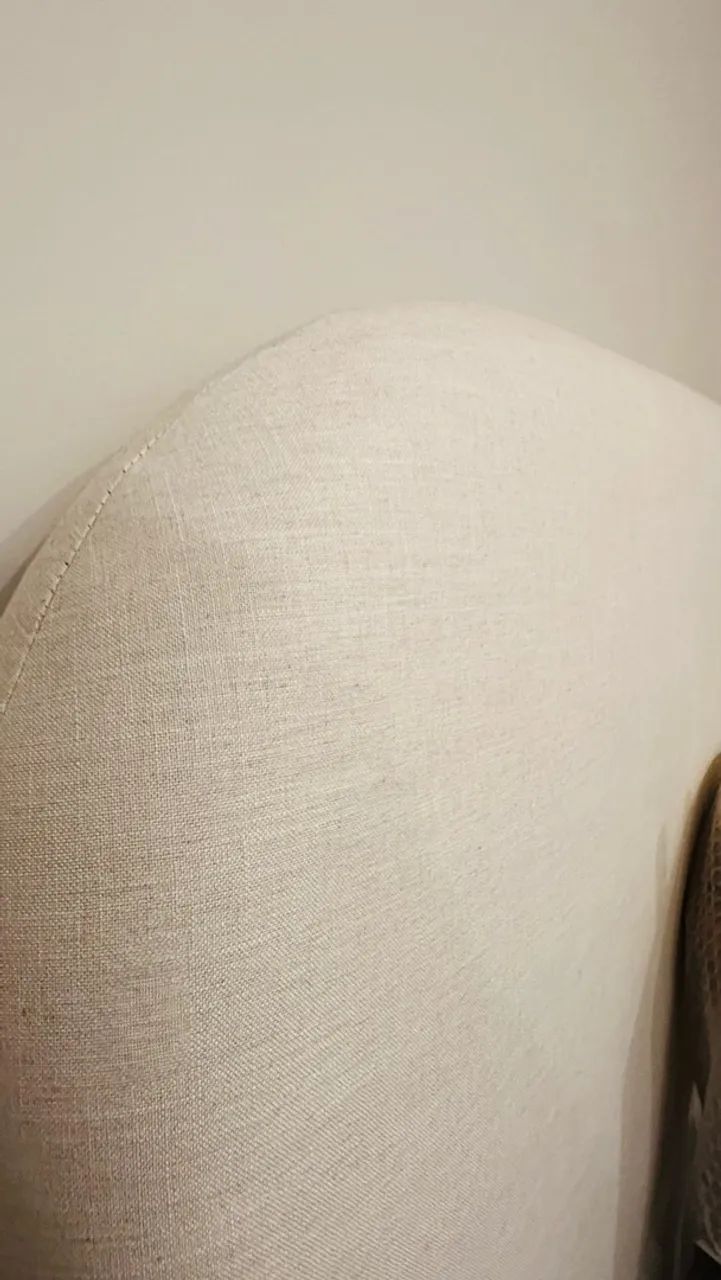 Cabeceira de cama queen em linho cru - Foto 4
