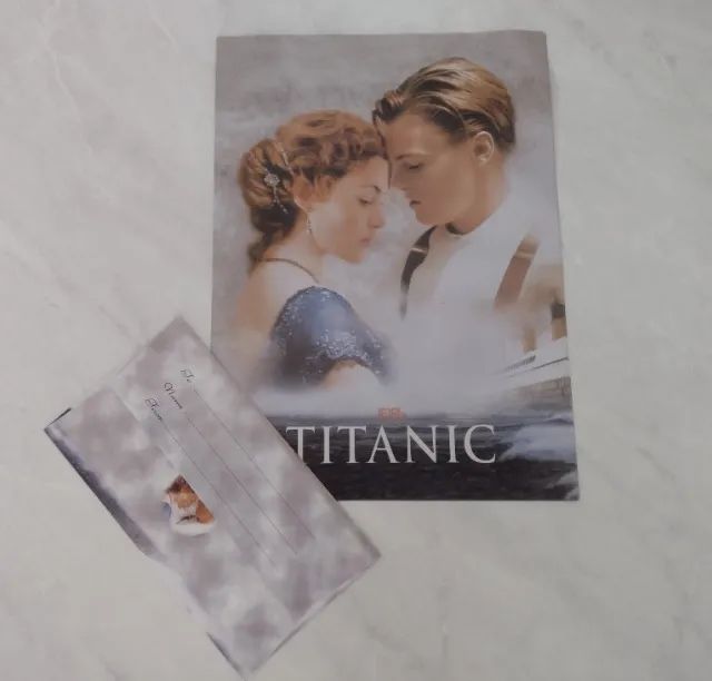 Papéis de carta e envelopes com tema do Titanic - Foto 2