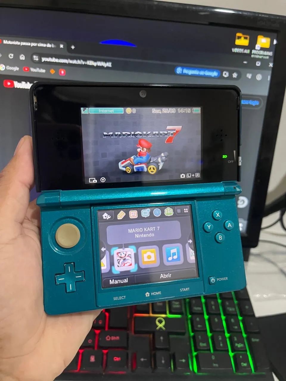 Nintendo 3ds old Aqua