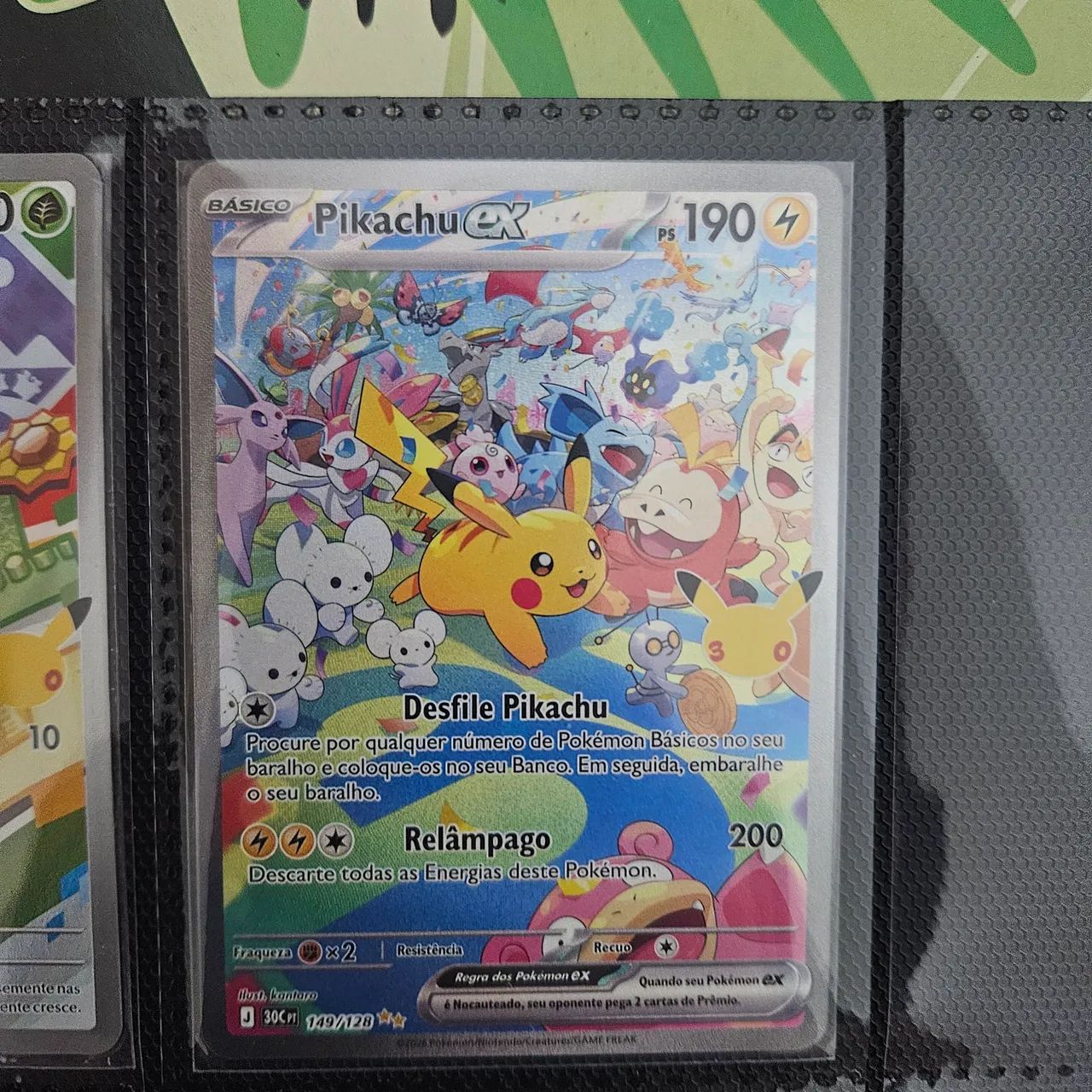 Pikachu ex coleção 30 anos 