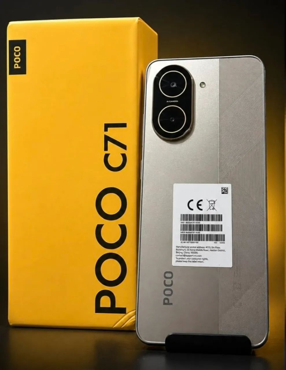 Telefone Lindo - Poco C71 - Gold Celular Tooop 128/4 + GLOBAL 