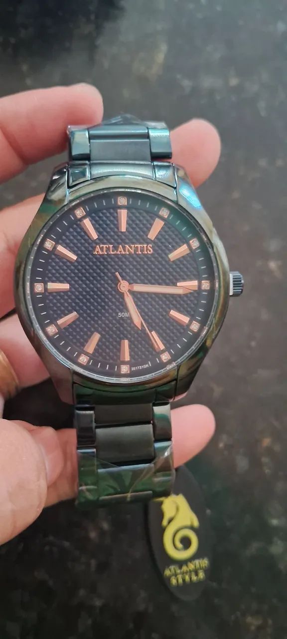 Relógio Atlantis Original Masculino a prova D'água. Entrega grátis