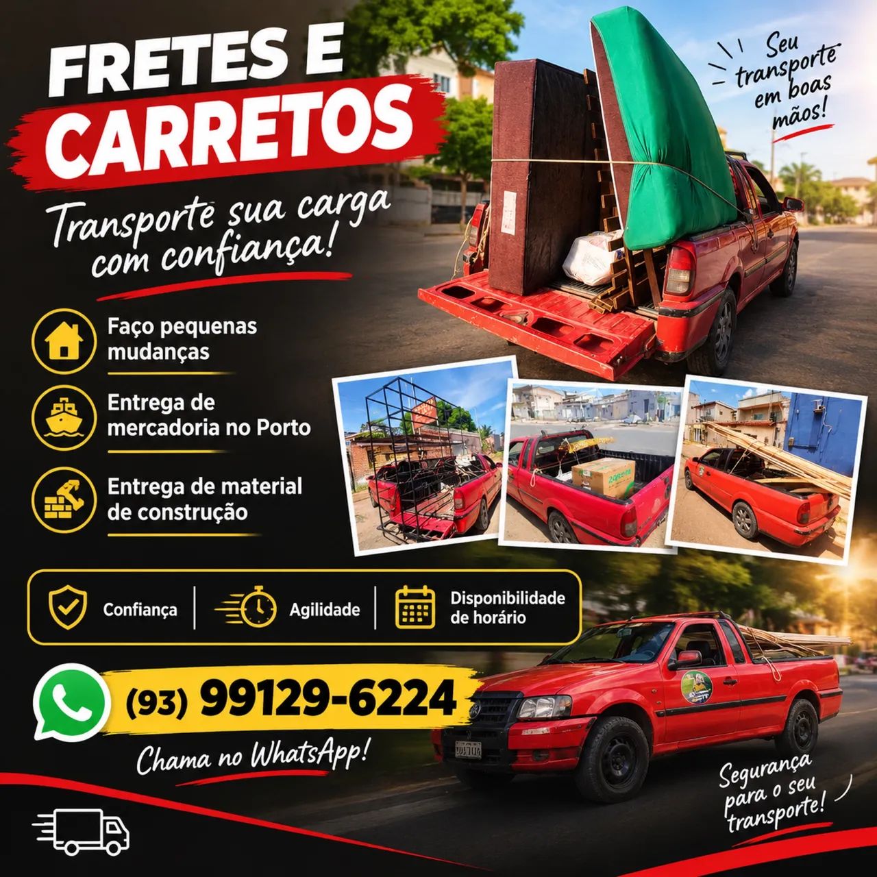 Fretes e carretos com confiança 