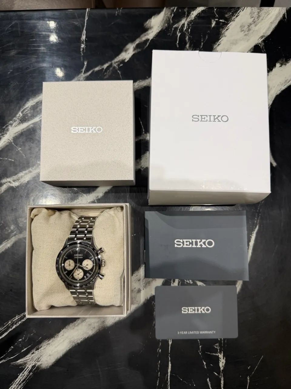 Relógio Seiko Chronograph Panda Reverso - Foto 2