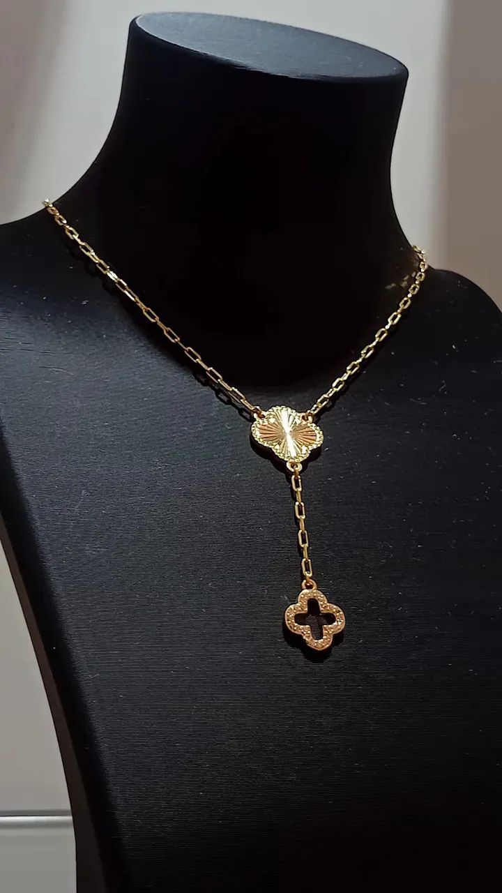 Conjunto banhado a ouro 18k com garantia! - Foto 4