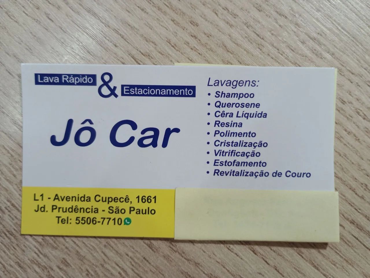 Lavador e Ajudante geral 
