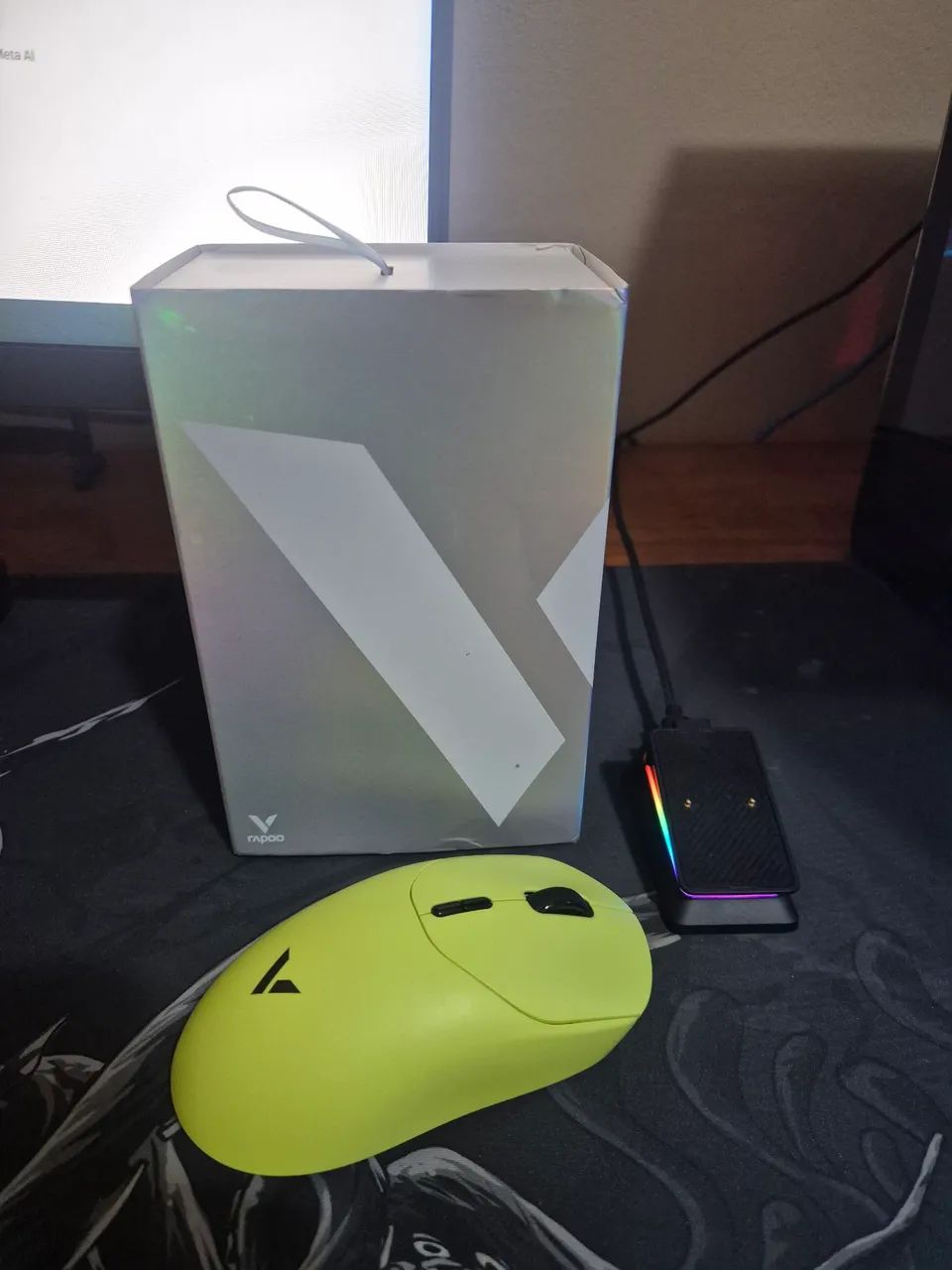 Rapoo VT2 Max Amarelo + Base de carregamento - Foto 2