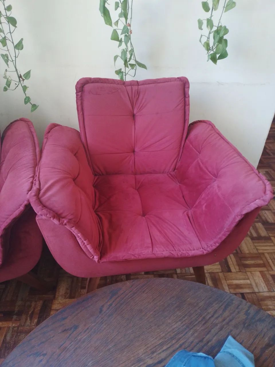 Poltronas vinho semi novas - Foto 3