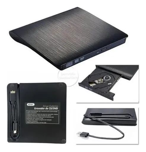 Gravador Leitor Dvd Externo Usb 3.0 Kp-le300 para Pc e Notebook *ENTREGA GRÁTIS* - Foto 3