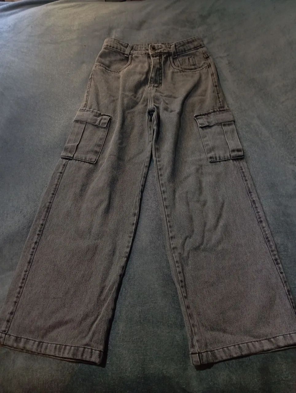 CALÇA CARGO JEANS FEMININA
