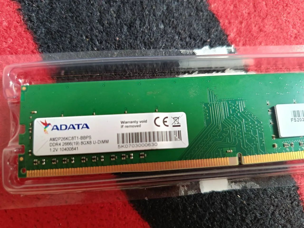Memória RAM ADATA DDR4 8GB 2666MHz - Funcionando Perfeitamente