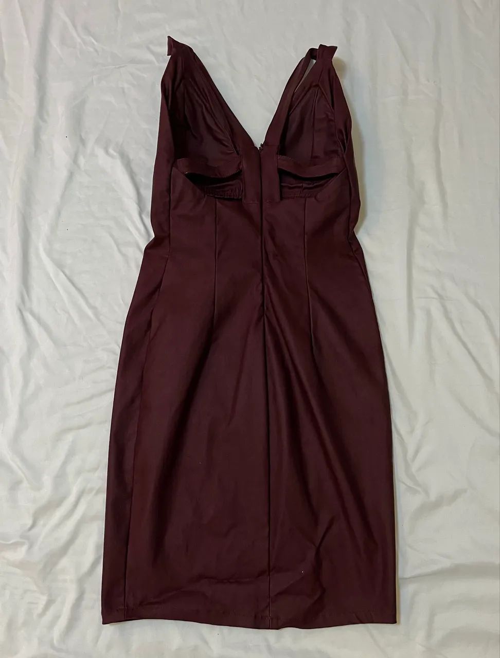 Vestido vermelho bordô - Foto 2