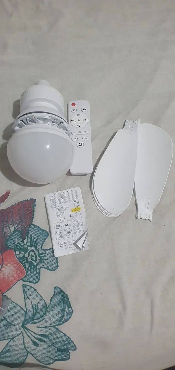 VENTILADOR TETO ABAJUR NOVO SEM TESTO. NUNCA USADO SEM TESTE - Foto 4