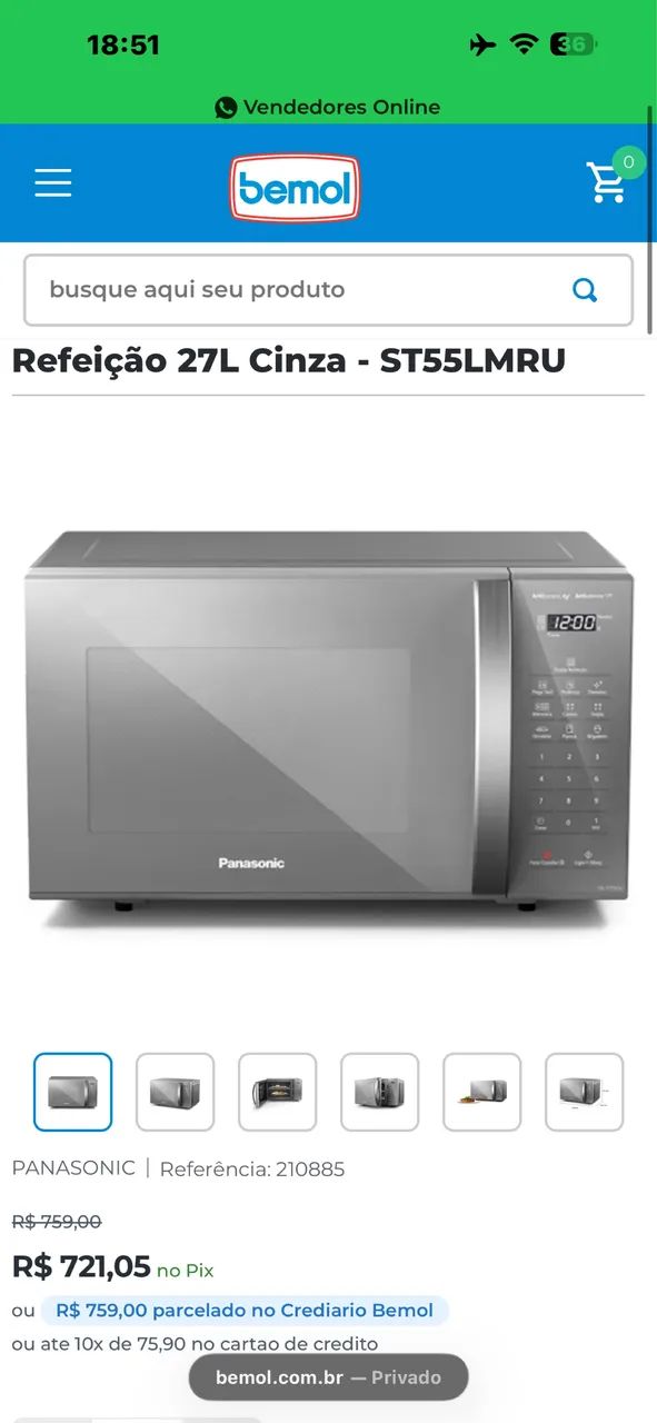 Microondas Panasonic 27L - Foto 2