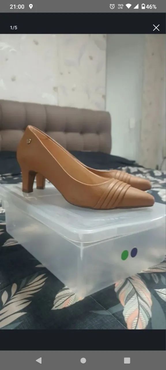 SCARPIN CARAMELO baixo via uno - Foto 2