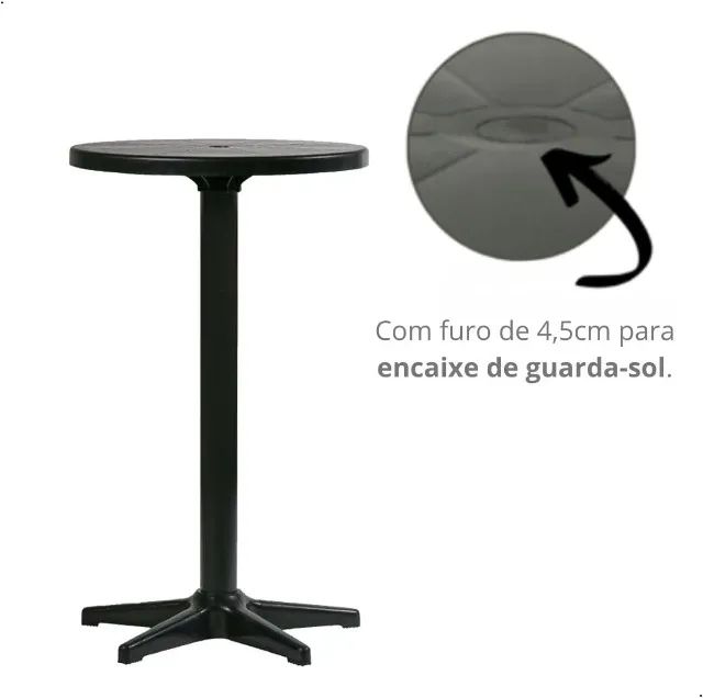 Mesa Redonda Festa Preta Plastex