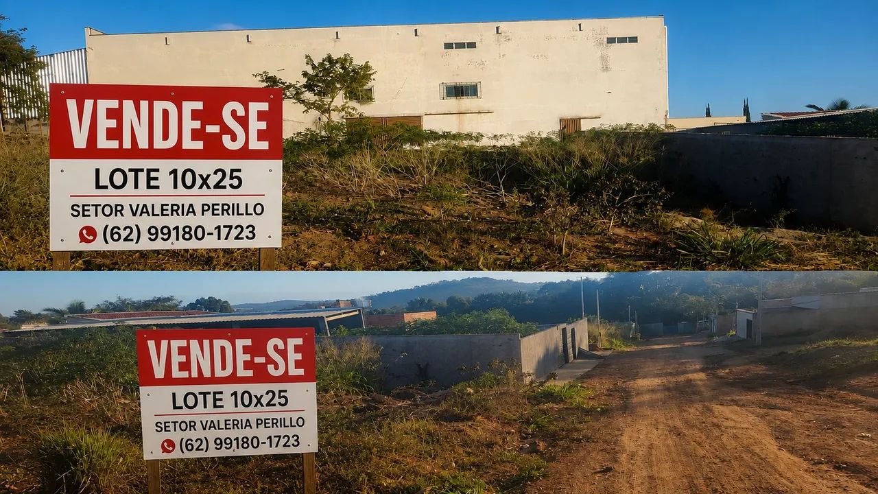 Vende-se lote 10x25 setor valeria Perillo 