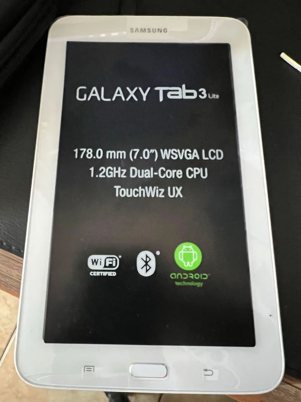 Samsung Galaxy Tab 3 Lite. 8GB | Wi-Fi. Branco (acompanha capa e cabo)