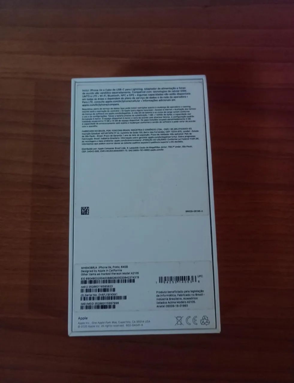 Caixa Original do iPhone XR 64GB com Manual e Chave - Foto 2
