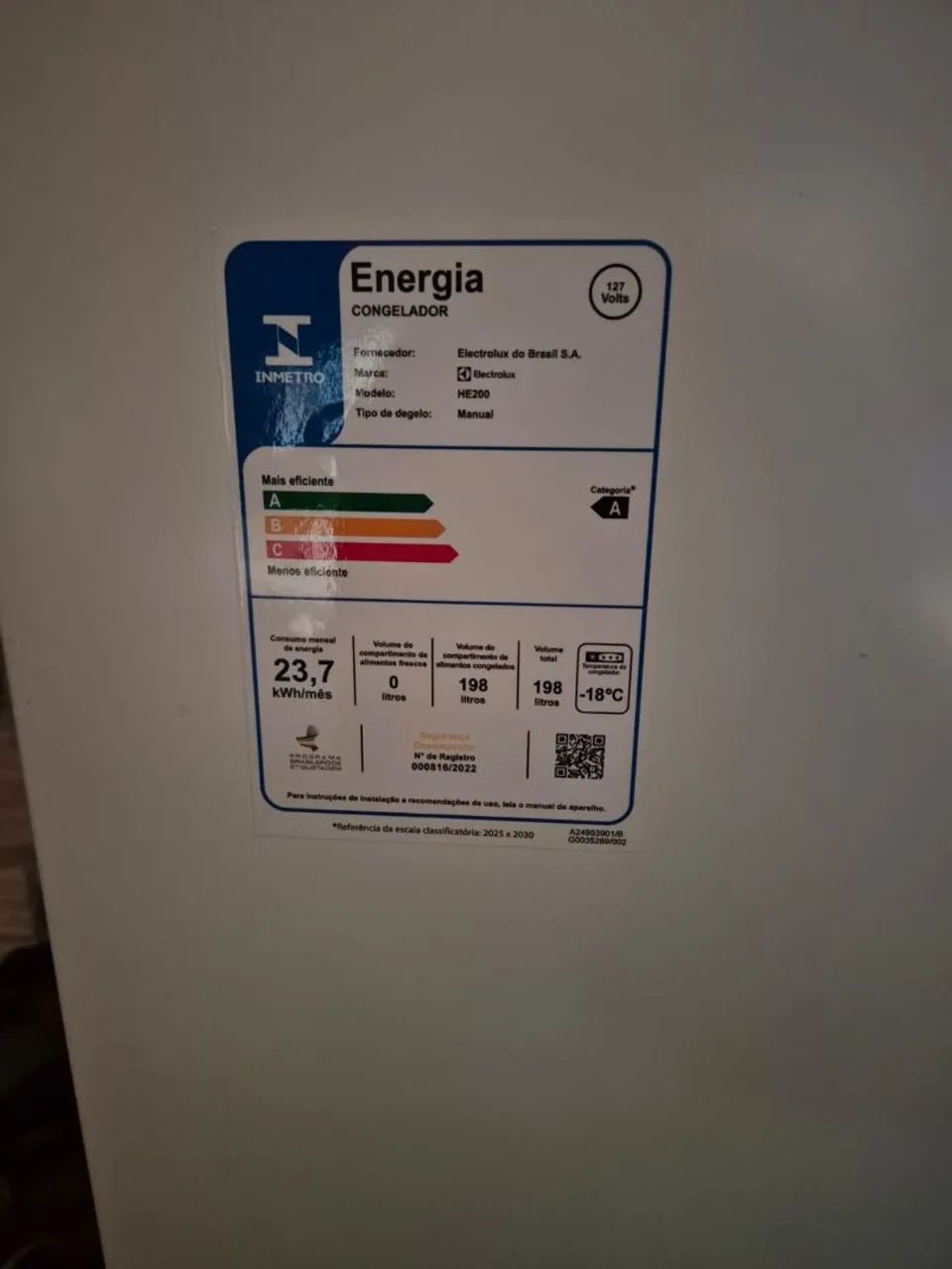 Vende-se frizer de 198 litros - Foto 2