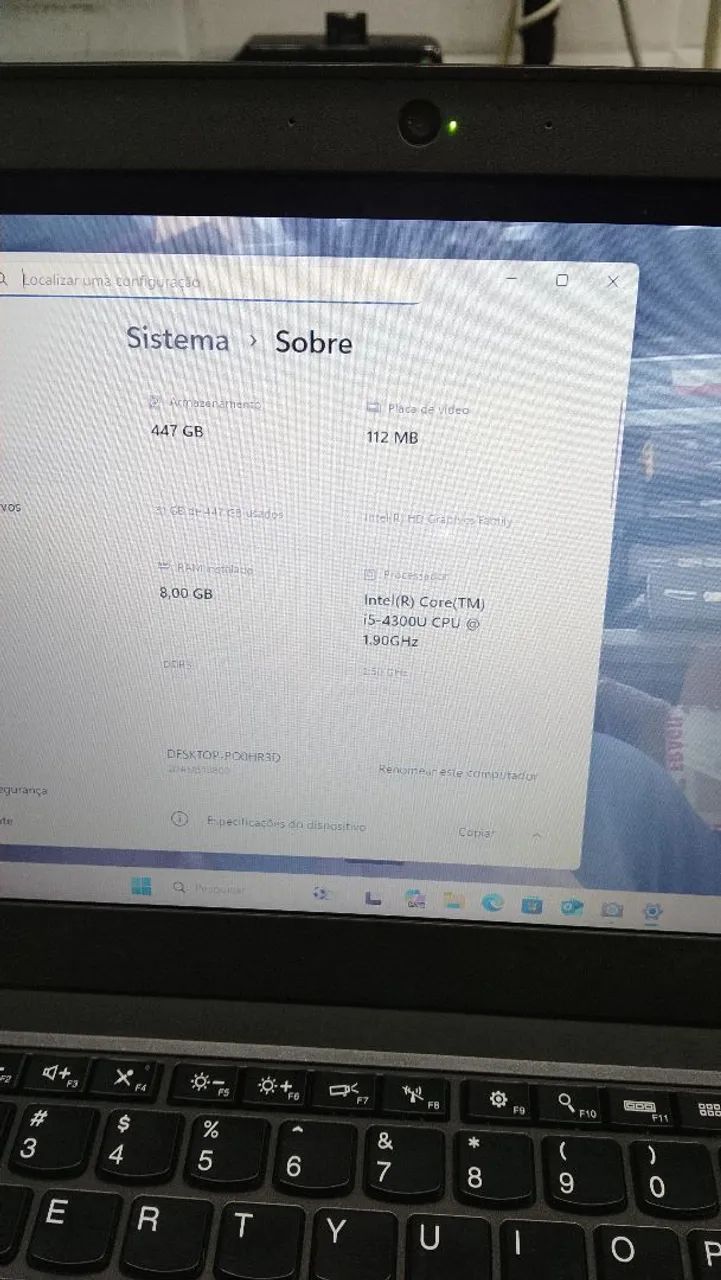 NOTEBOOK X240 i5 4th 8GB SSD 480GB - Foto 2