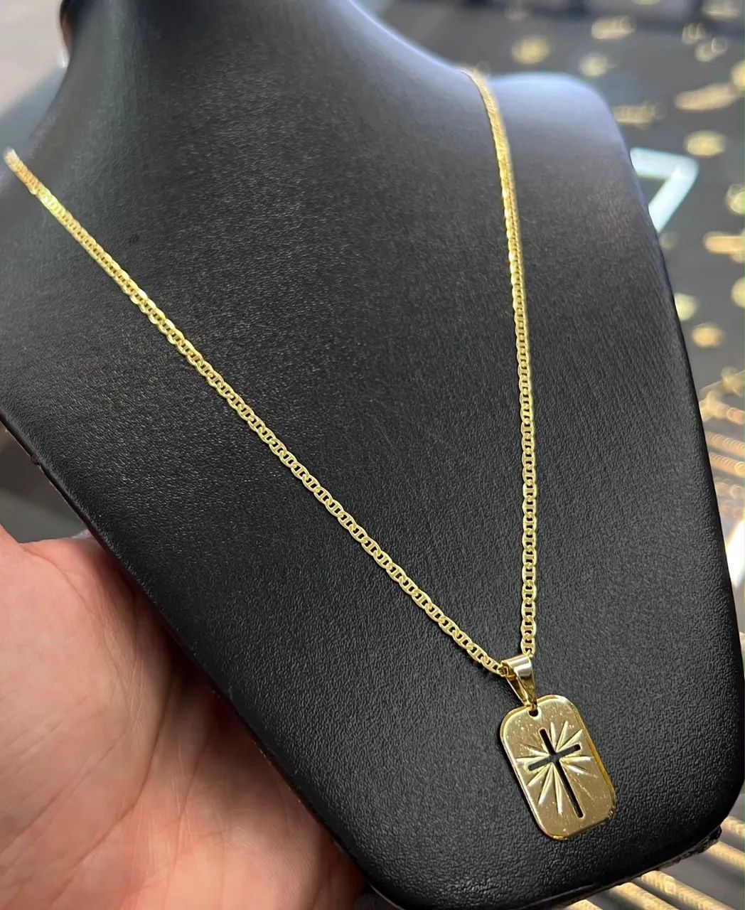 Cordões e pulseiras banhadas a ouro 18k - Foto 2