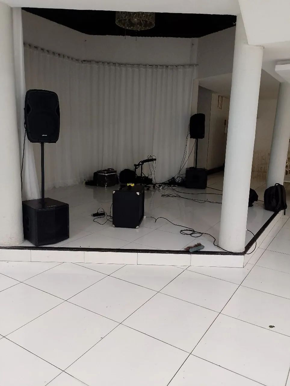 Som completo para pequenos eventos 