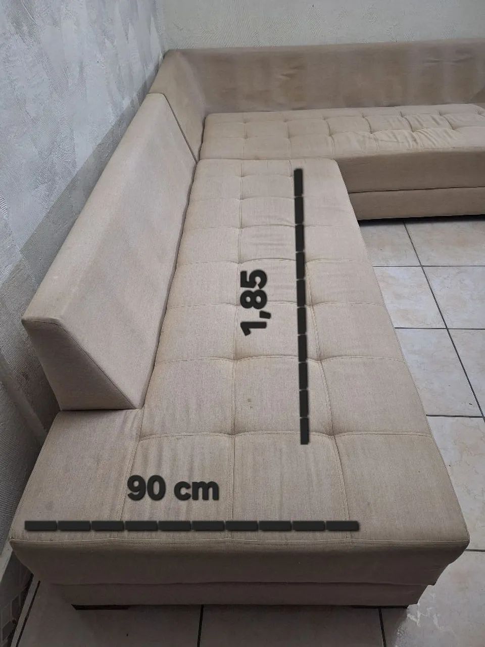 Sofá em (L) Feito Sob Medida C/Madeiras Msm! Confira! - Foto 2
