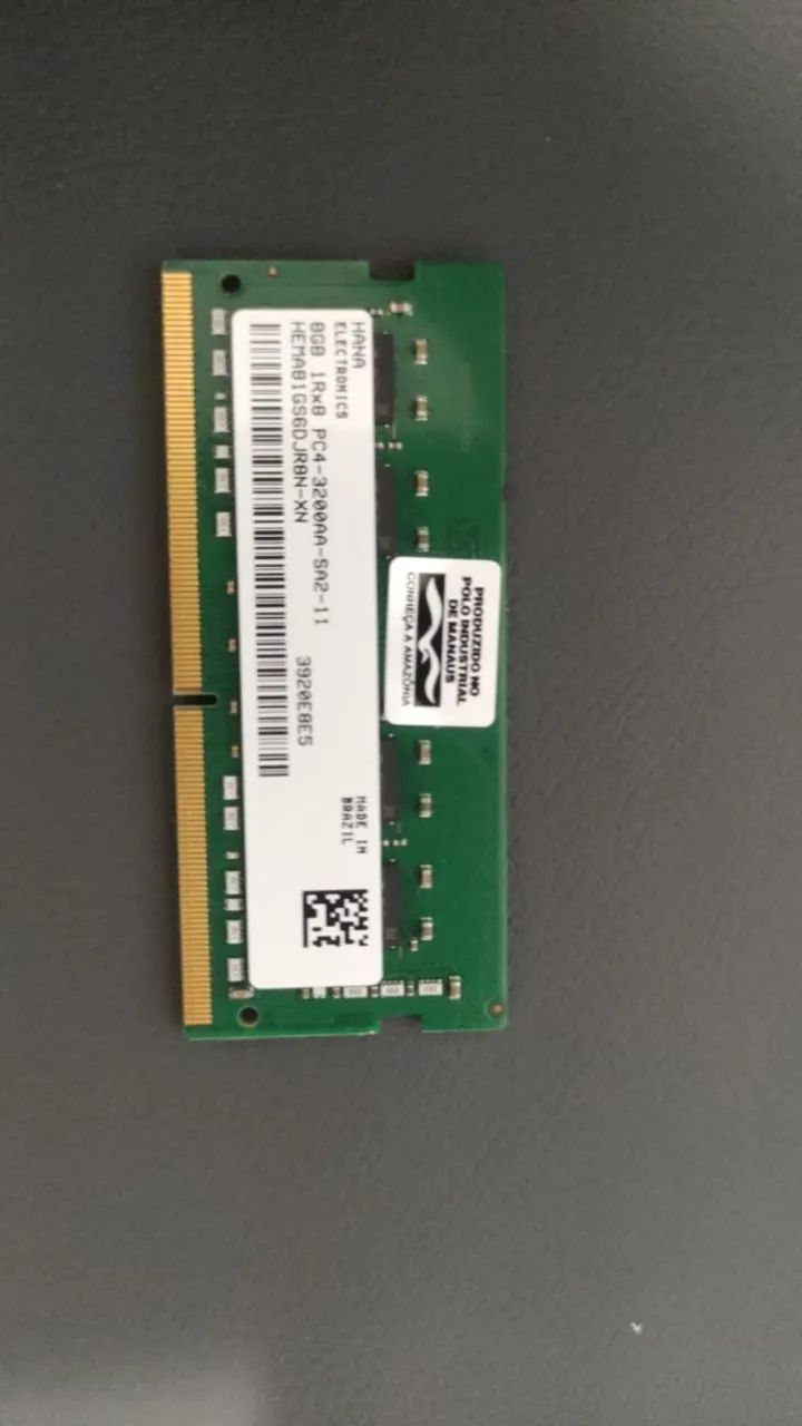 Memória Ram 8gb Ddr4 3200mhz Notebook