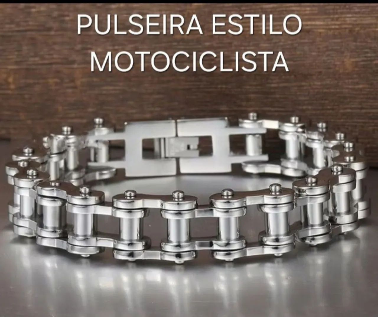 PULSEIRA ESTILO MOTOCICLISTA 