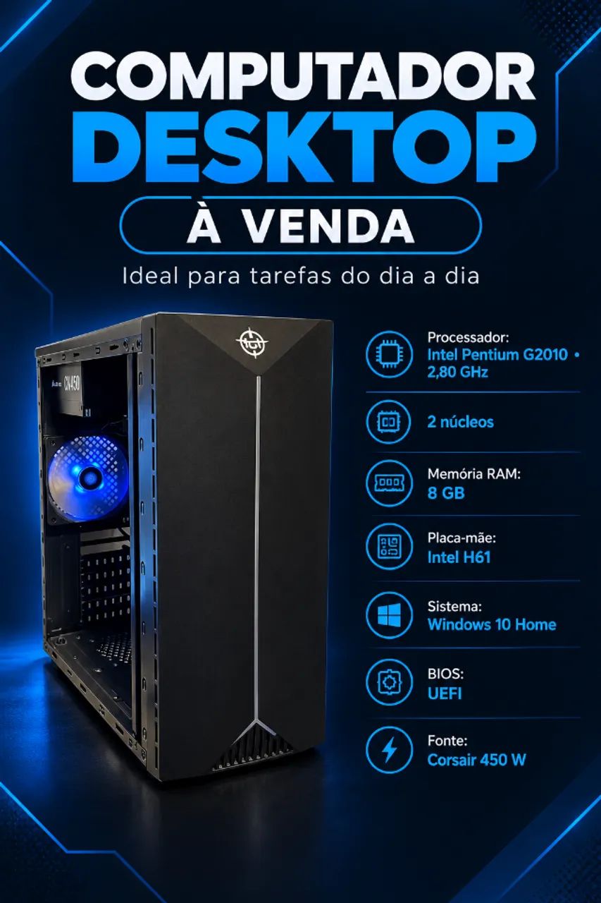 Computador Desktop 8GB - Foto 3