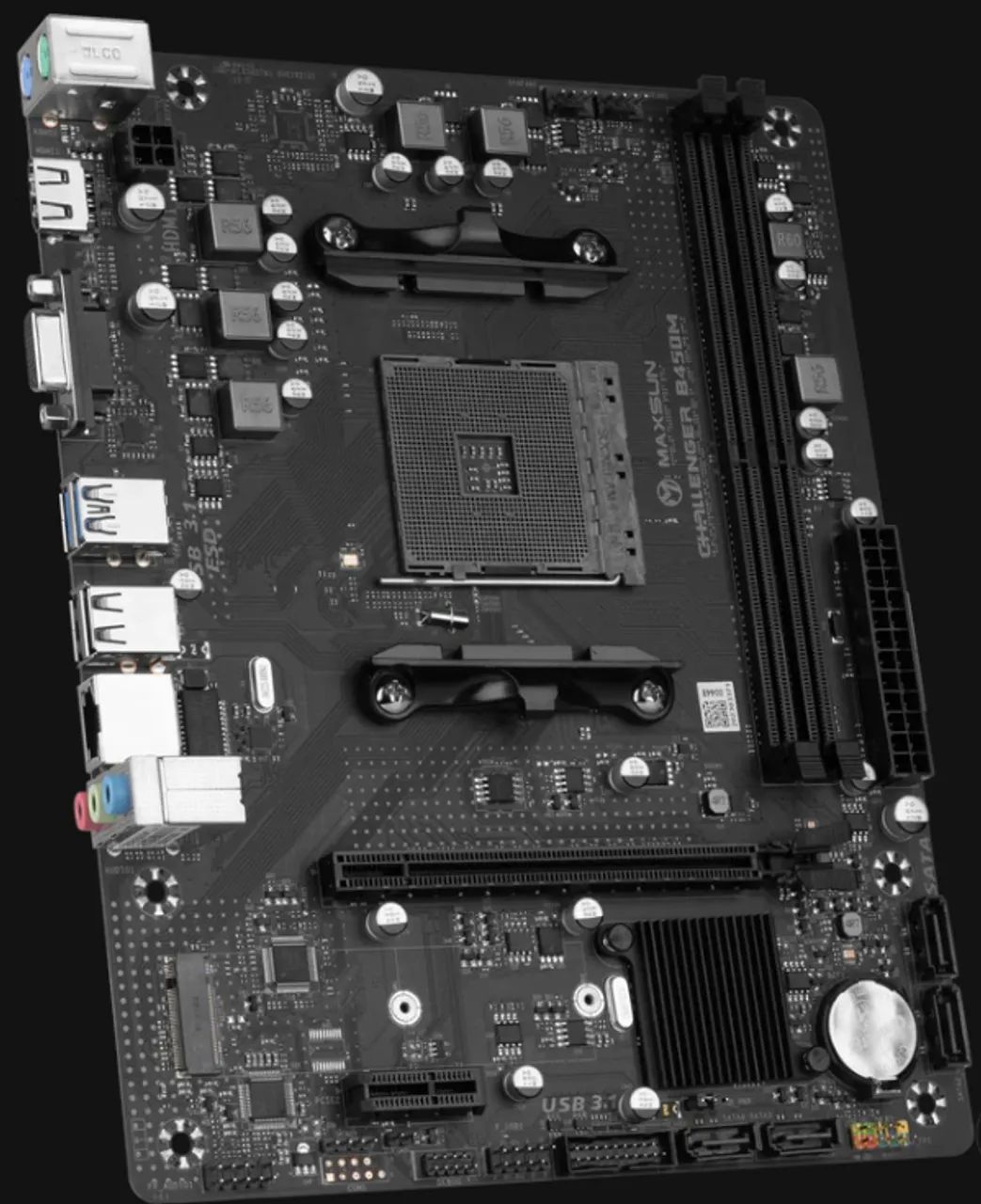 Placa Mae Maxsun Challenger B450M, DDR4, Socket AMD AM4 - Nova. - Foto 3