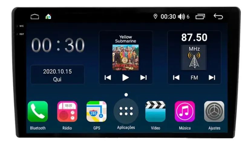 Central Multimídia Octacore Aikon 9 Polegadas 4Gb Yaris Ar Analógico - Foto 3