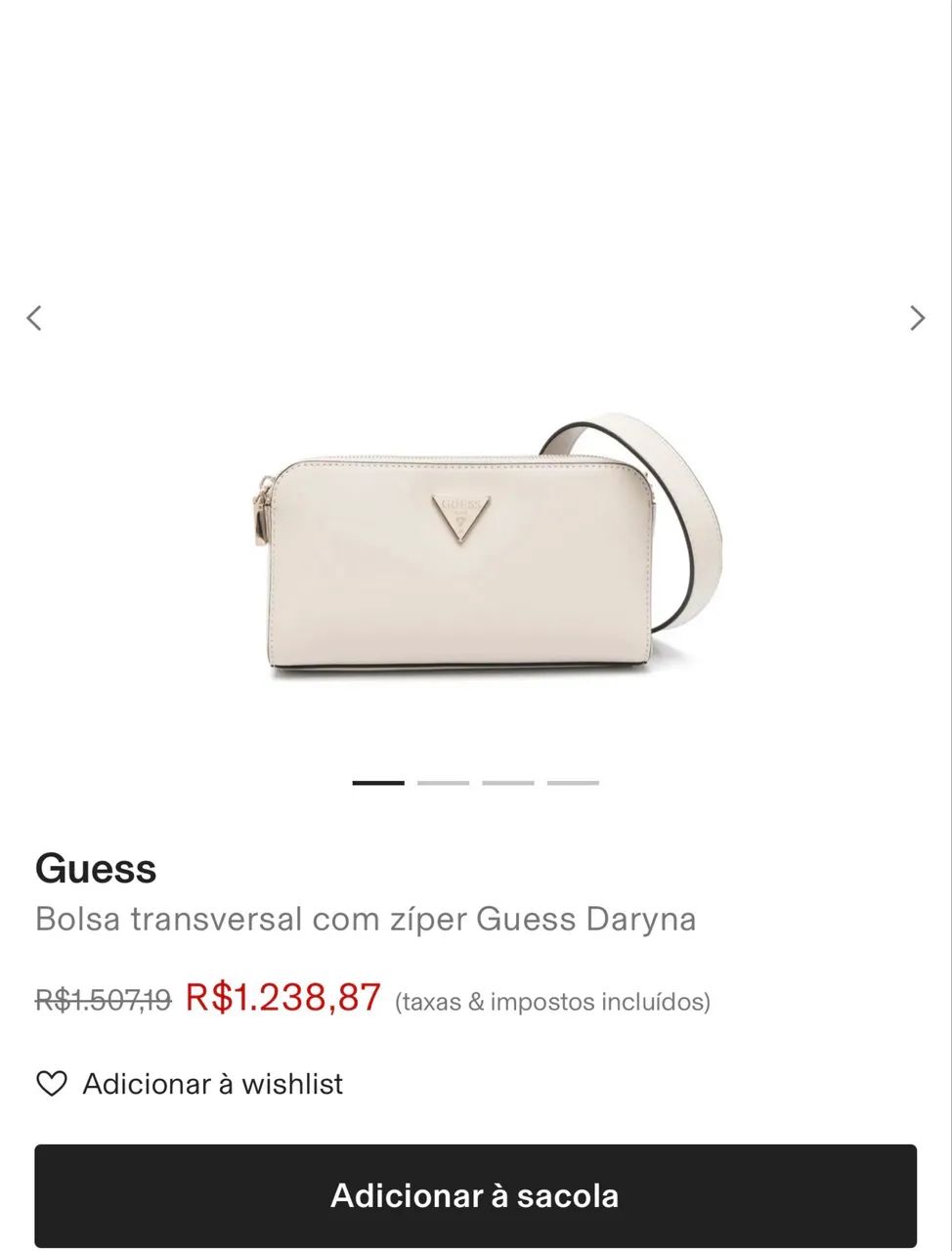 Bolsa Guess Daryna II Status Crossbody Original - Nova com Etiqueta - Foto 5