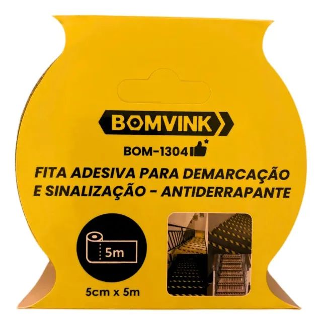 5m fita antiderrapante 25mx5cm amarela/preta - preto/amarelo bom-1304