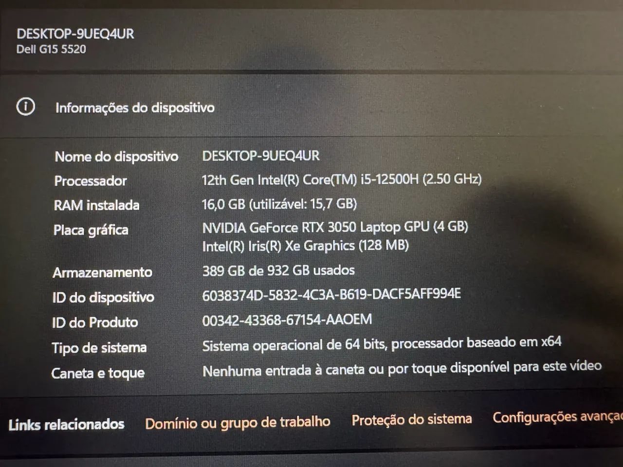 VENDO NOTEBOOK GAMER DELL G15 - Foto 3