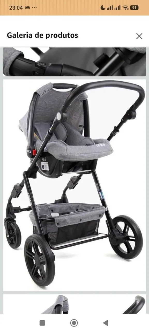 Cosco Kids, Travel System Poppy Duo, Cinza - Foto 6
