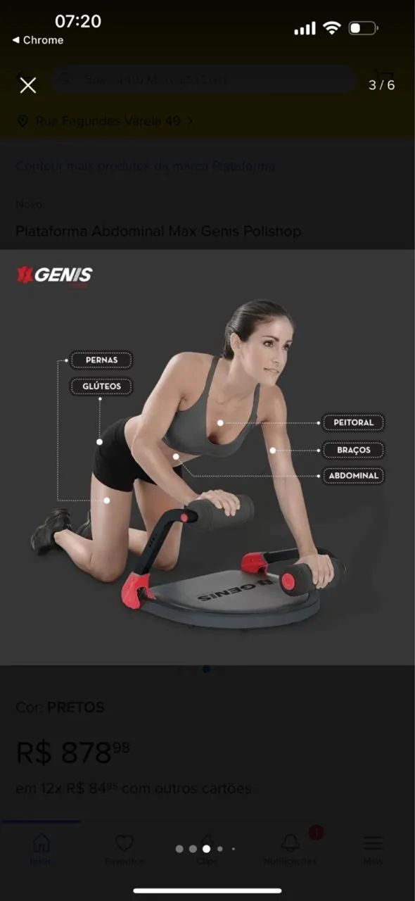 Plataforma Abdominal AB Max Genis Polishop