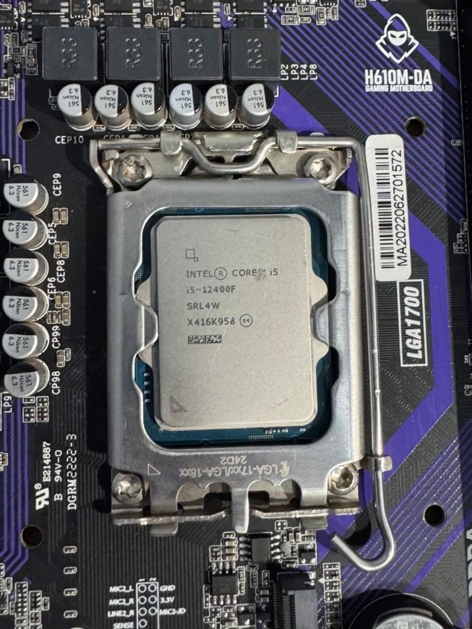 KIT INTEL CORE i5-12400F + H610M-DA MANCER - Foto 3