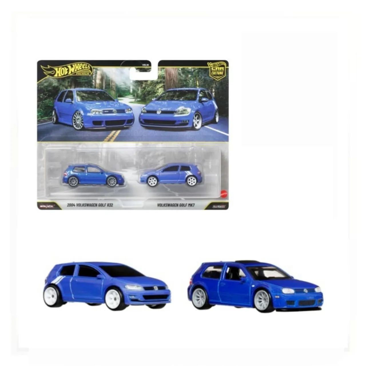 Hotwheels 2 pack Golf MK4 E MK7 R32