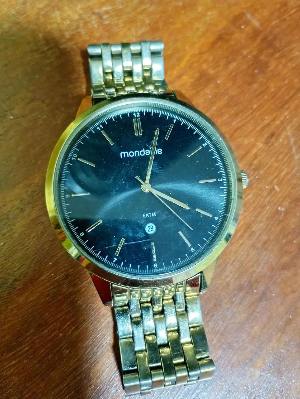 Relógio Mondaine Dourado Usado