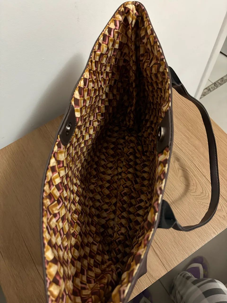 Bolsa Lofty Style Tote Grande - Marrom - Foto 2
