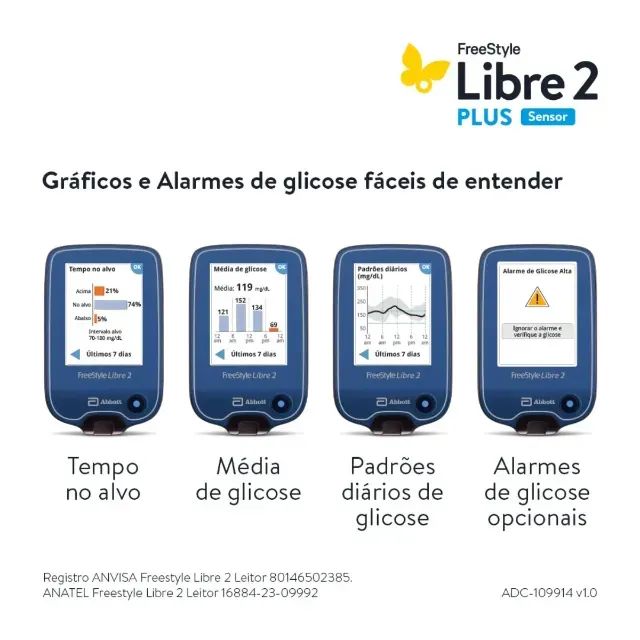 Aparelho Leitor de Glicose FreeStyle Libre 2  - Foto 5