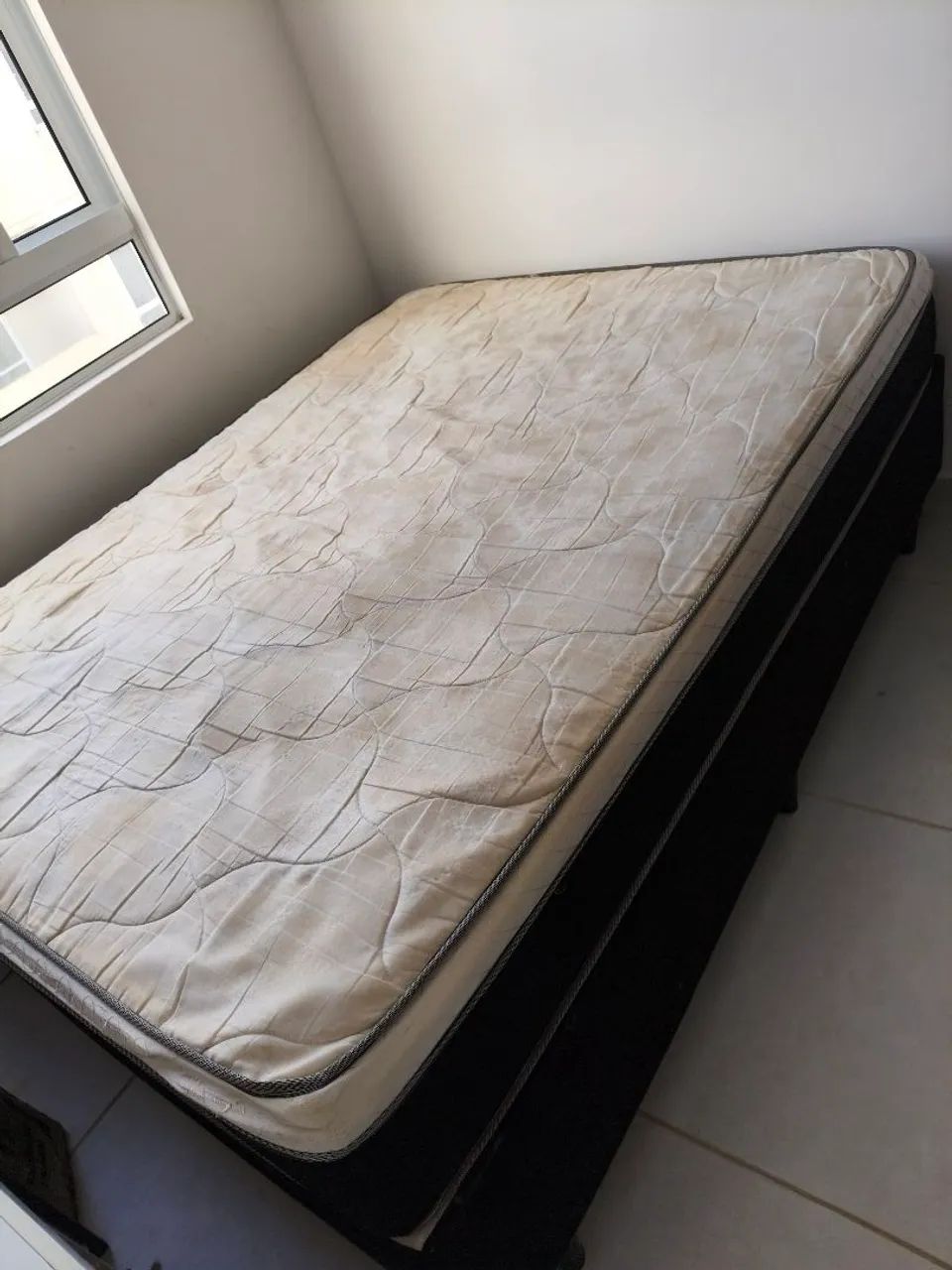 Cama Casal - Base + colchão de molas - Foto 4