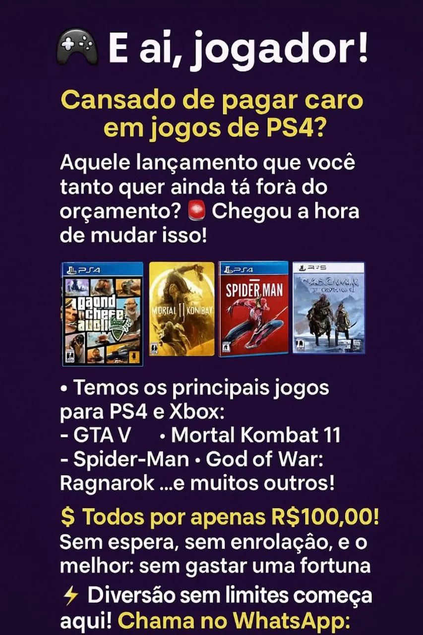 Jogos para ps4 